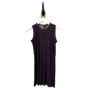 NEW BRAZEAU TRICOT women's pinot silk tulle tank in black